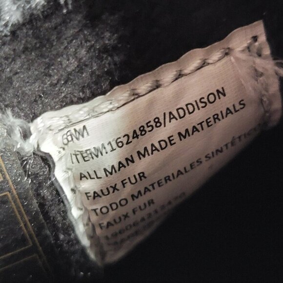 Khombu Addison Womens 6 Black Memory Foam Water Repellent Winter Vegan Boots - Picture 6 of 10